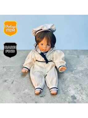 Vintage Danbury Mint Porcelain Sailor Boy Doll designed by Sylvia Natterer RARE!